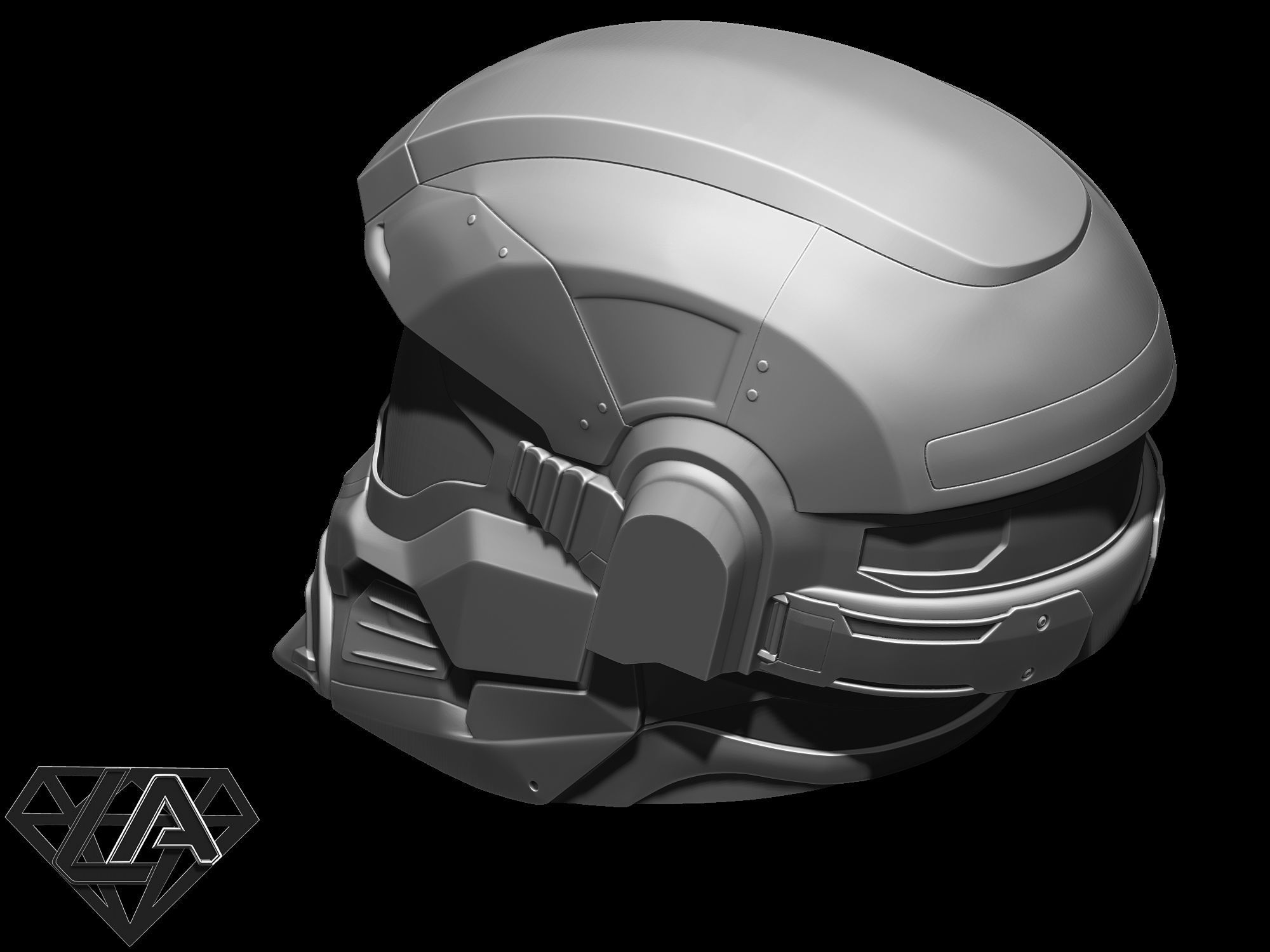 Halo Hazop Helmet 3D print model_3