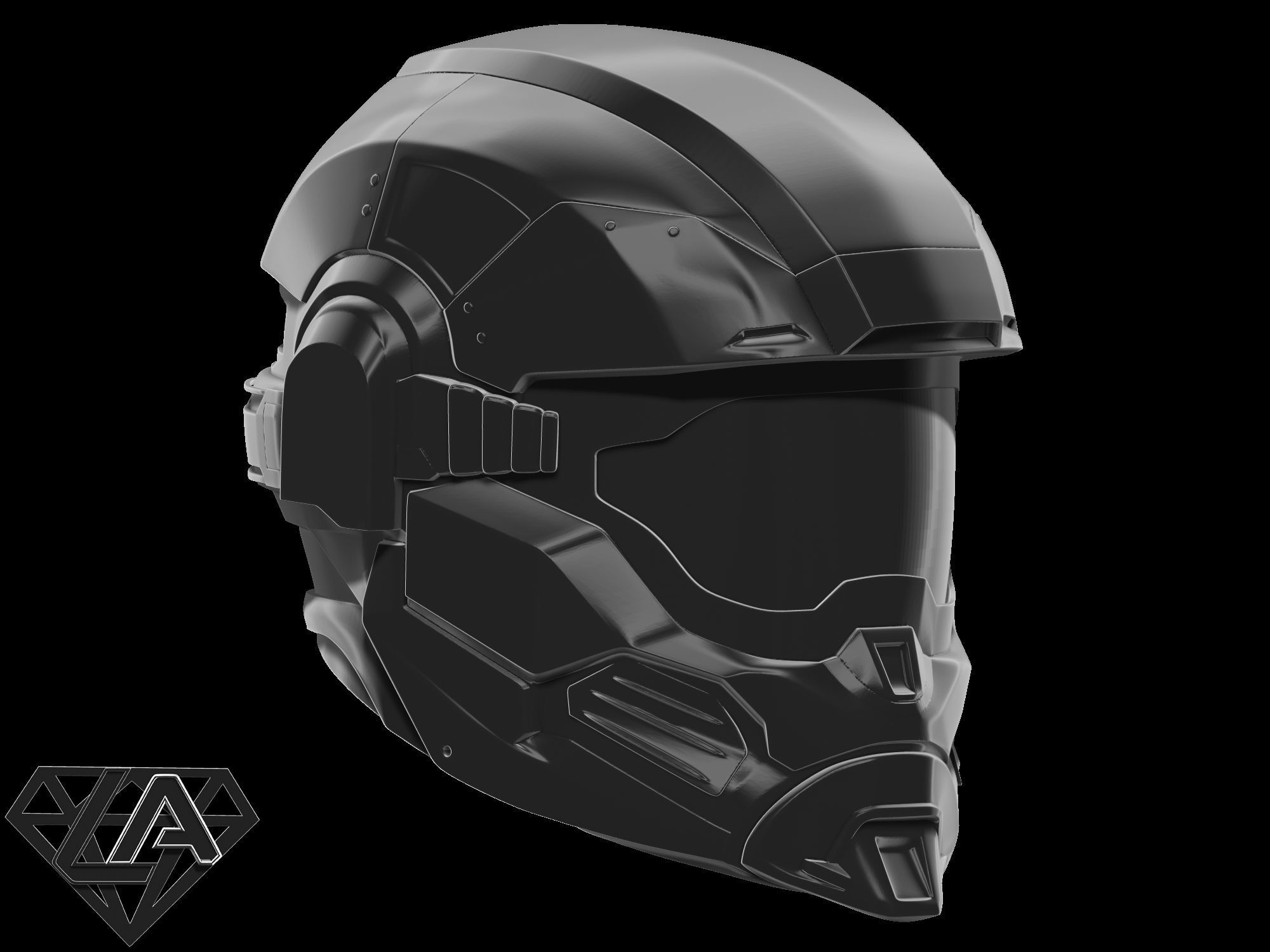 Halo Hazop Helmet 3D print model_7