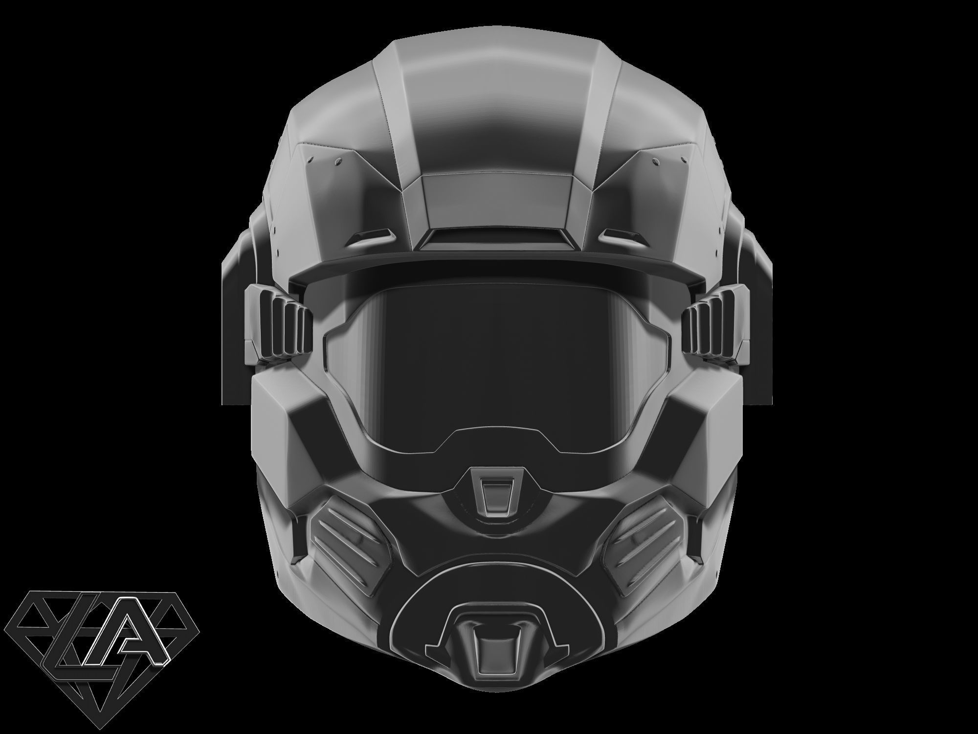 Halo Hazop Helmet 3D print model_2