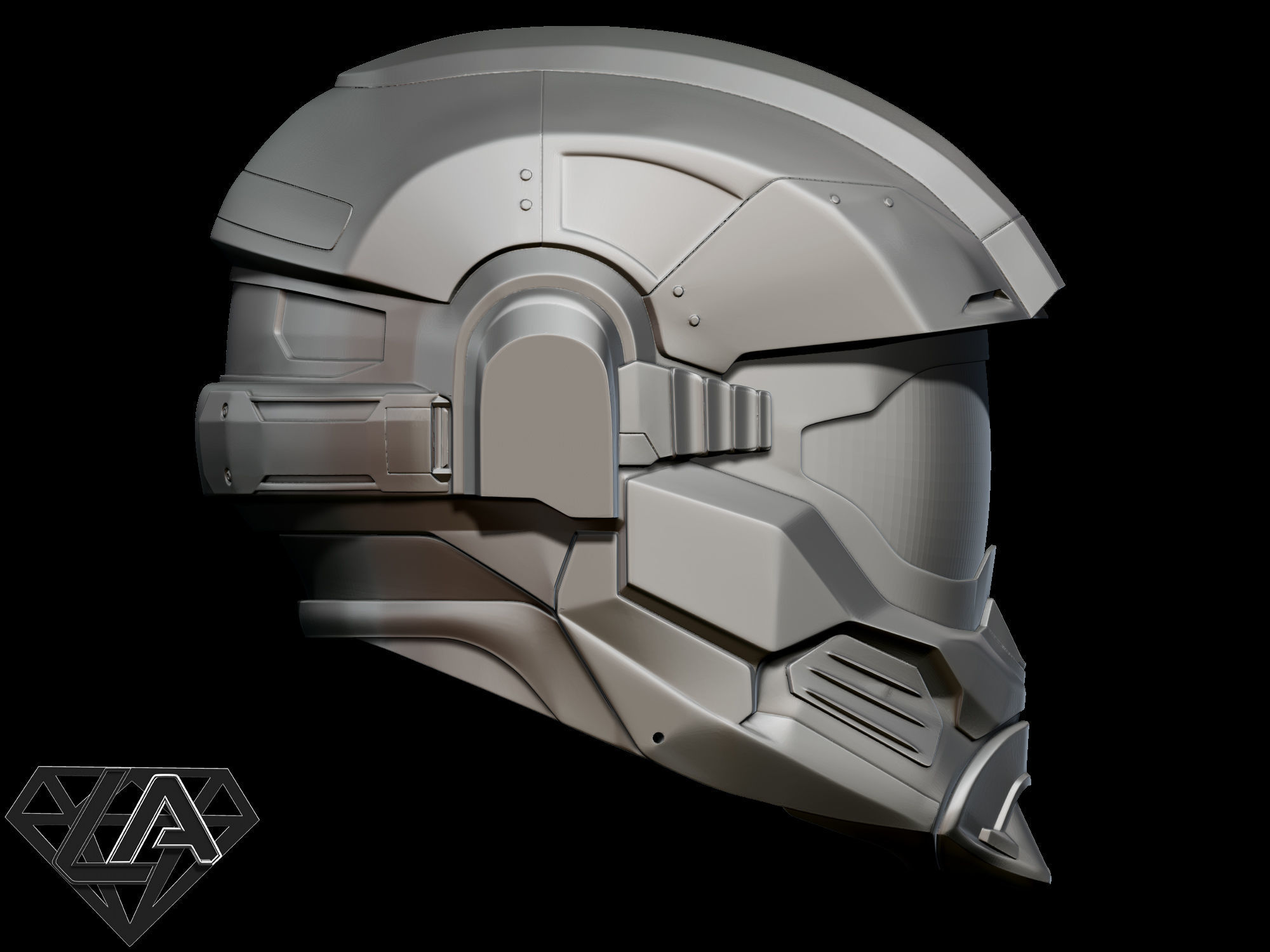 Halo Hazop Helmet 3D print model_9