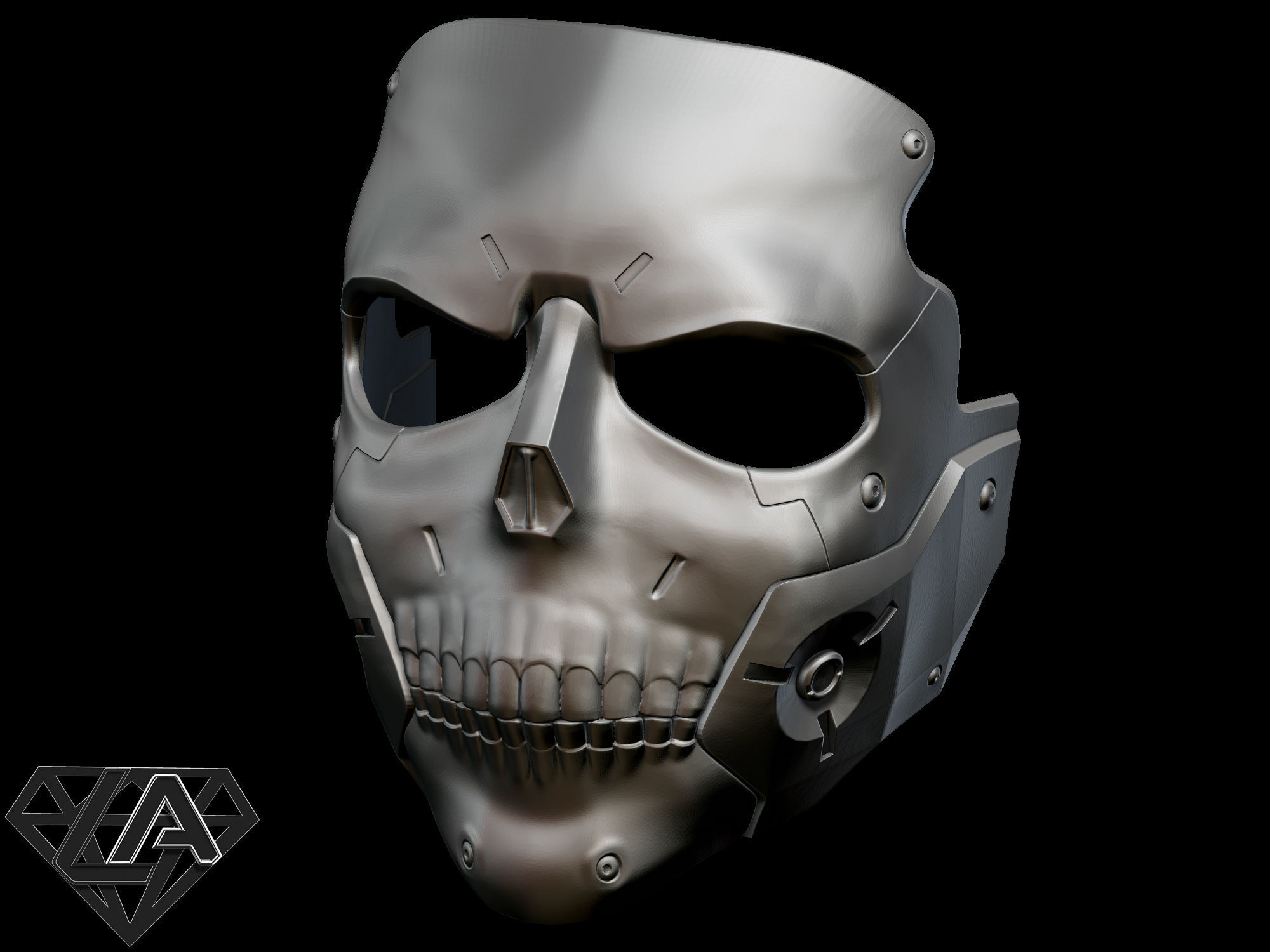 Death Stranding Die Hardman Skull Sci fi mask 3D print model_10