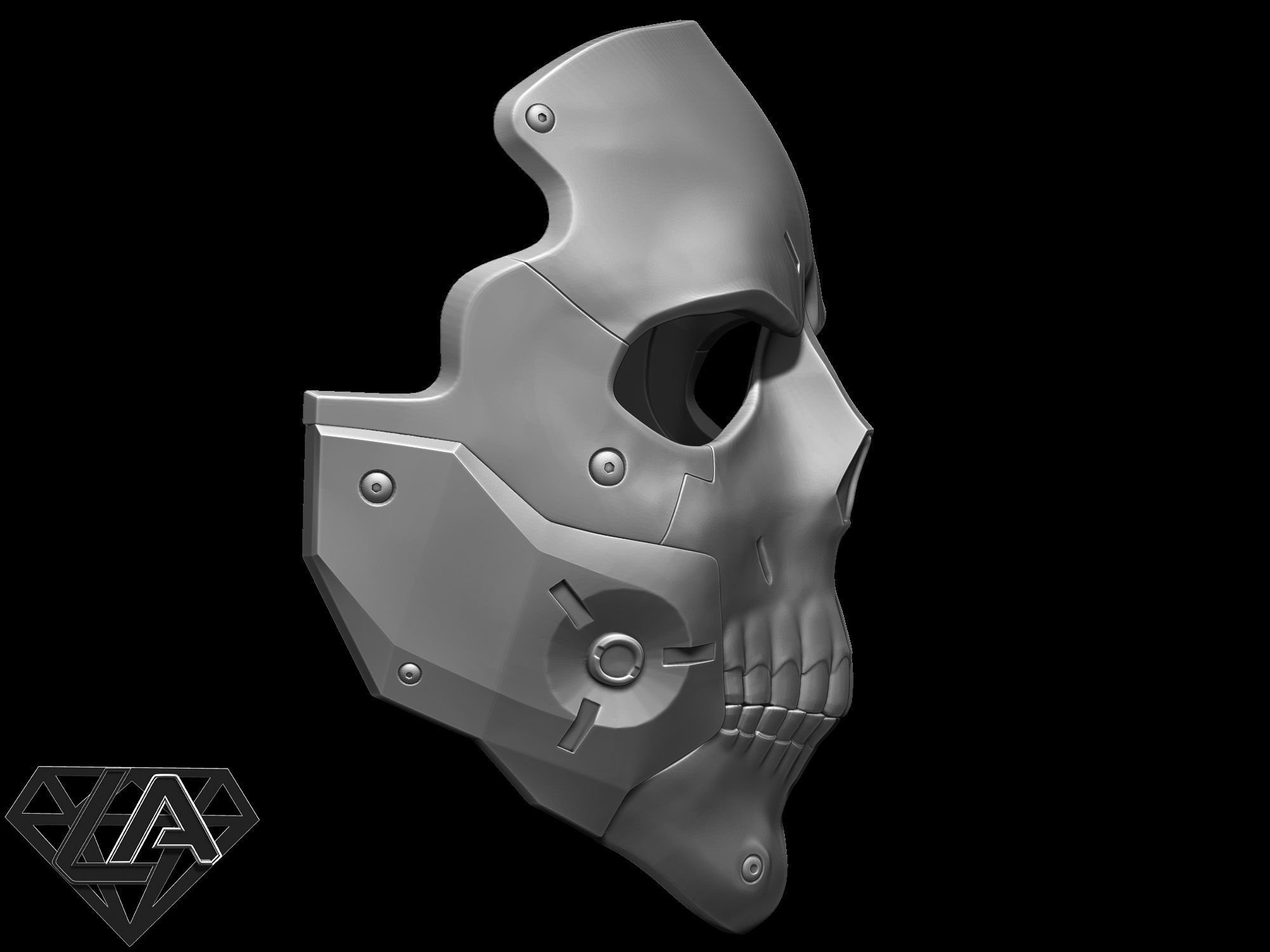 Death Stranding Die Hardman Skull Sci fi mask 3D print model_6