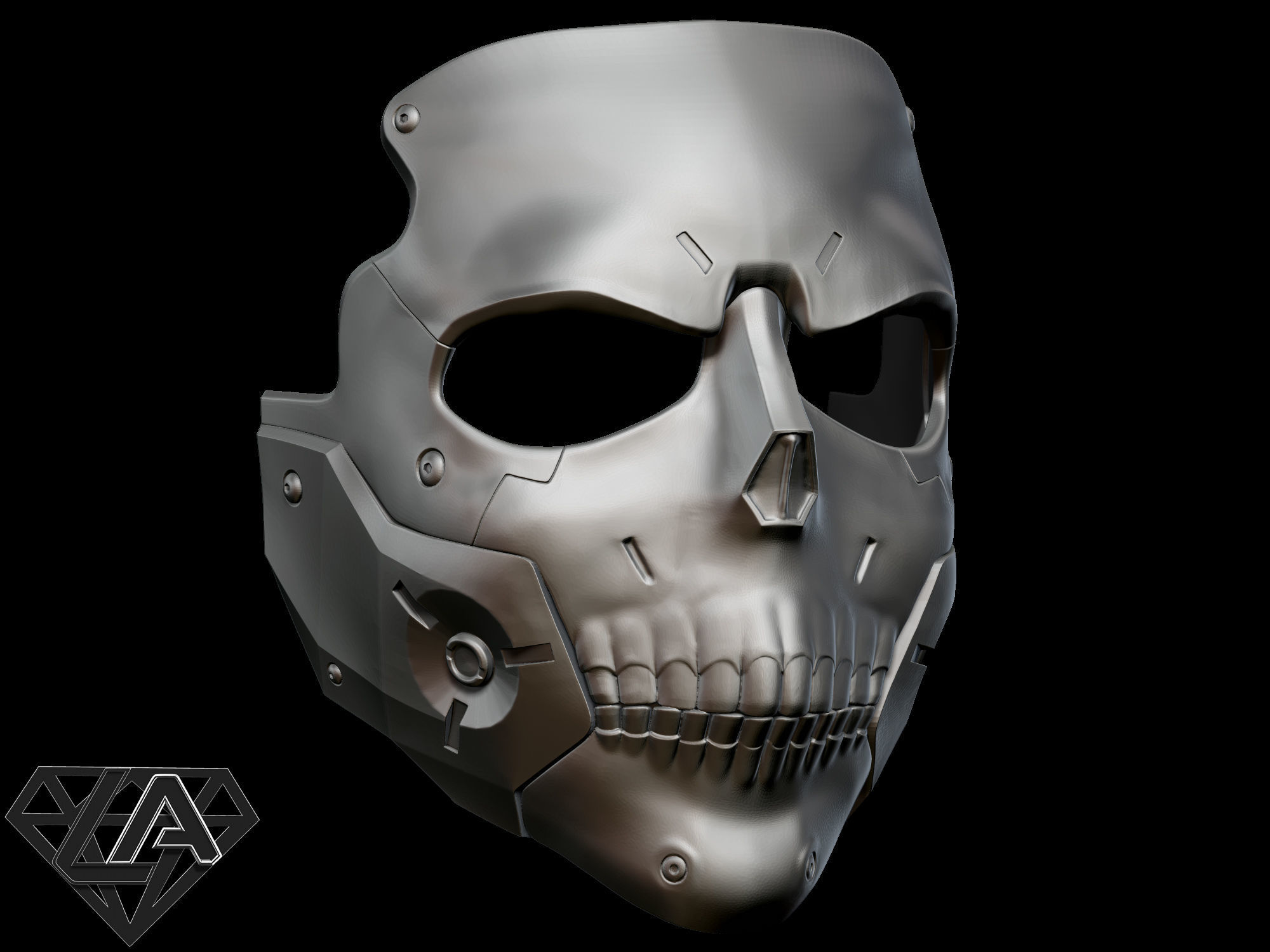 Death Stranding Die Hardman Skull Sci fi mask 3D print model_5