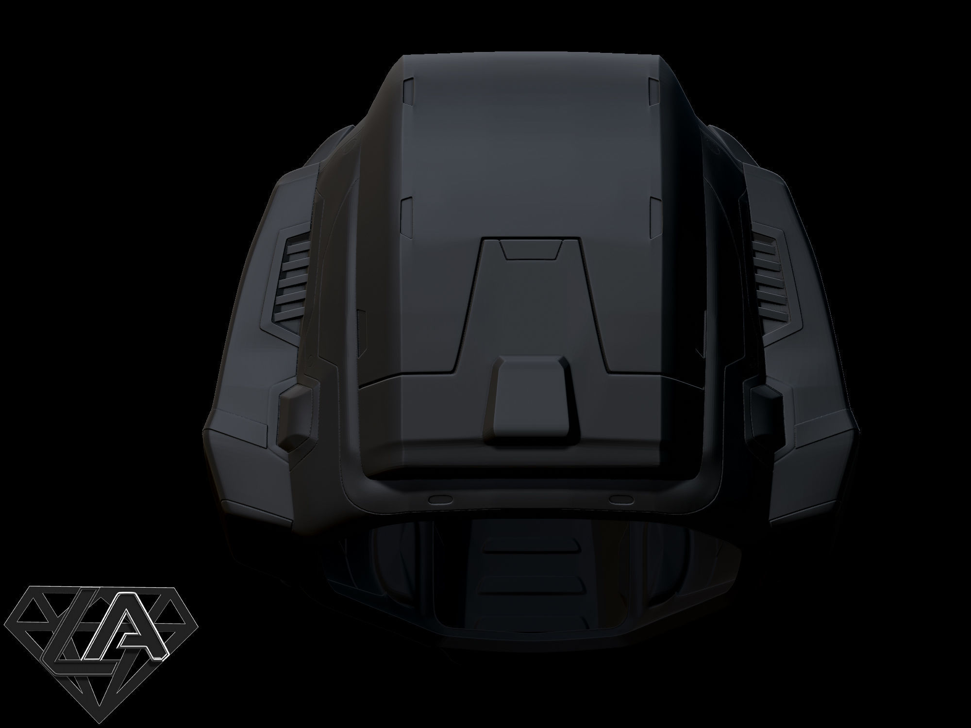 Doomguy classic helmet 3D print model_11