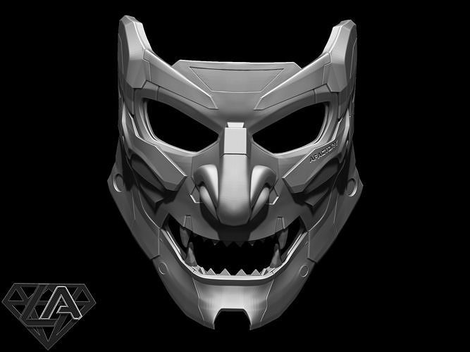 Demon CyberONI mask 3D print model