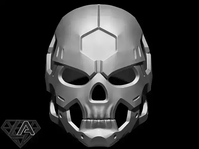 Sci-fi skull custom helmet  3D print model