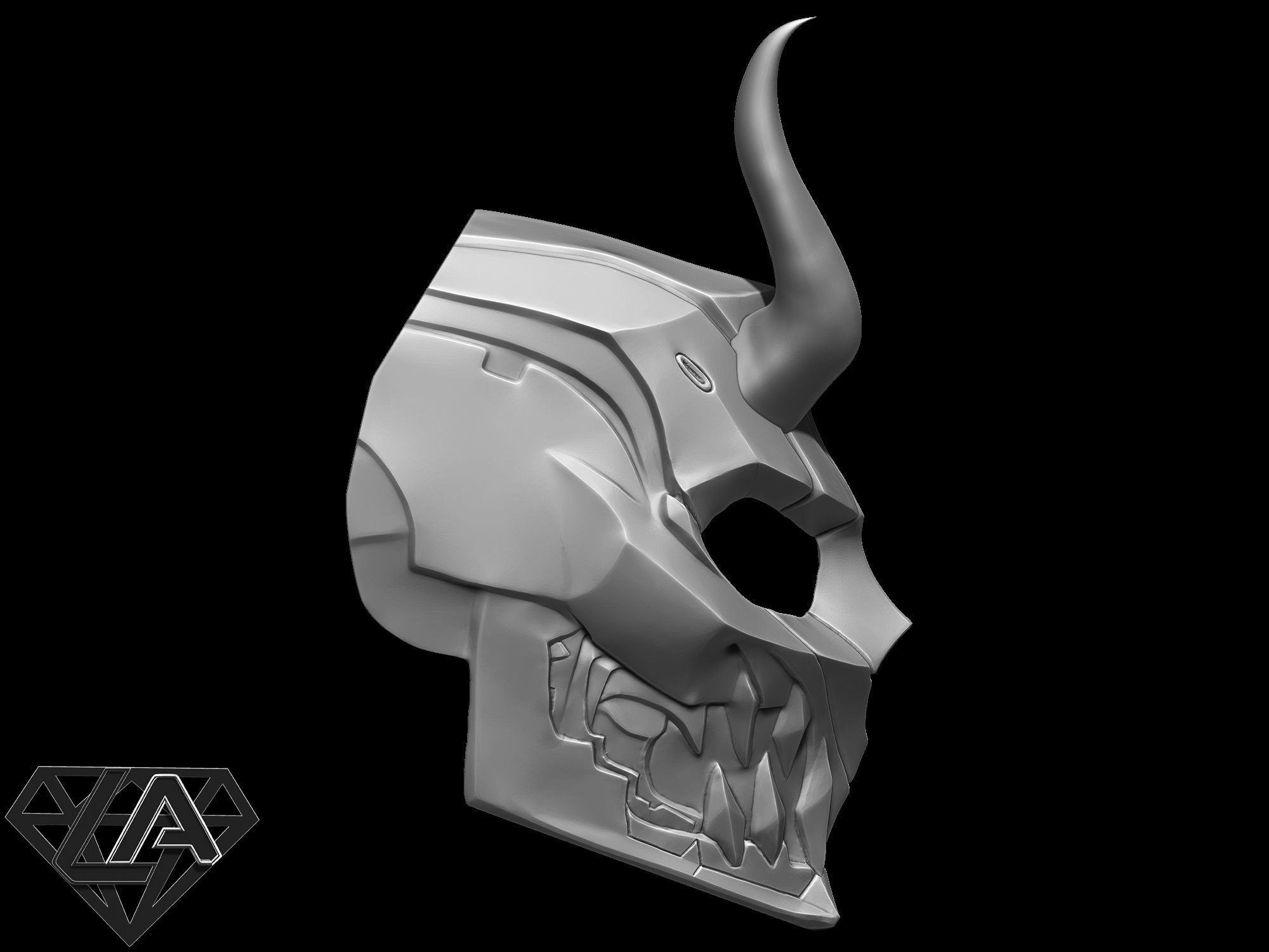 Cyberdemon mask  3D print model_6