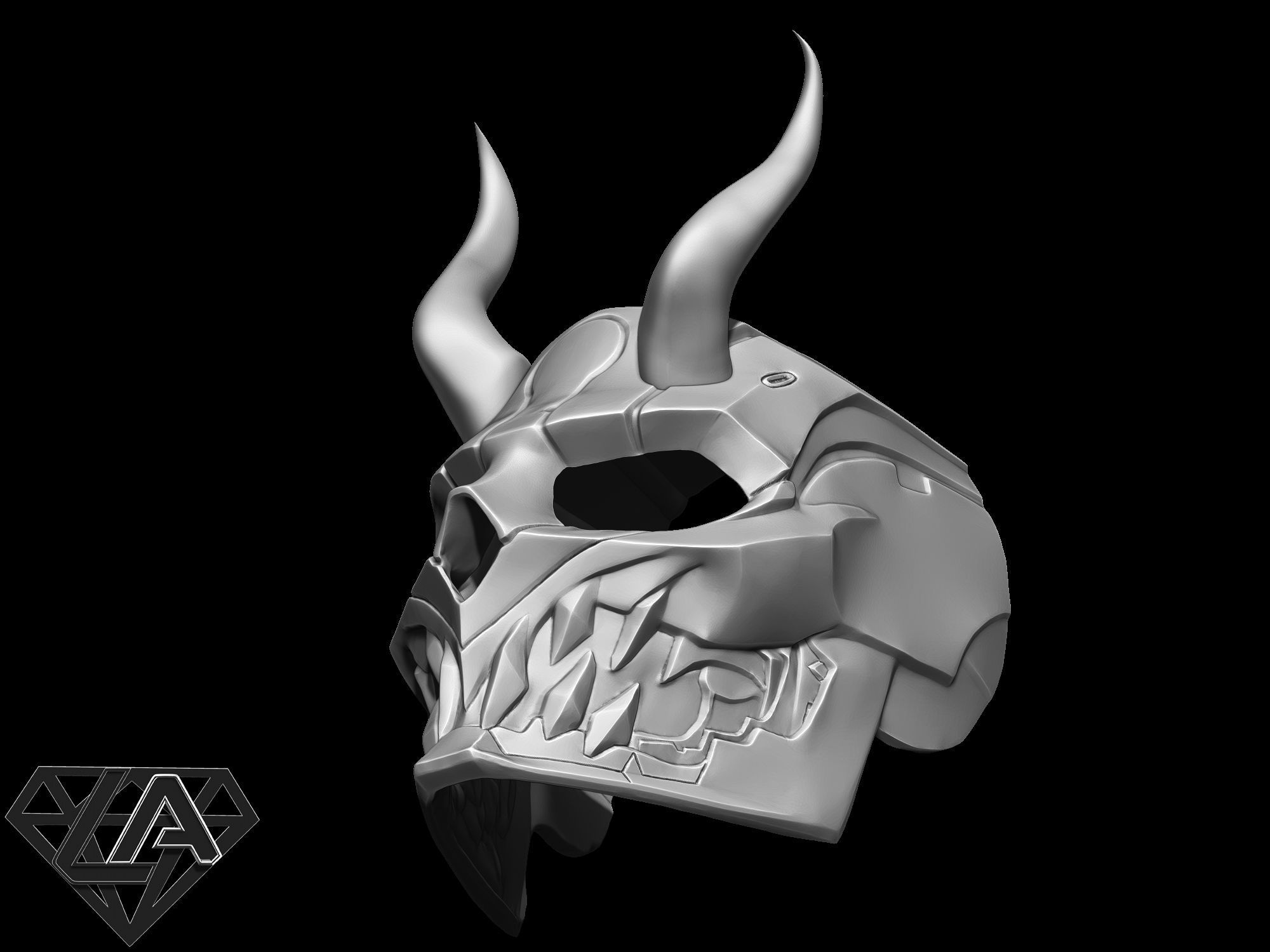 Cyberdemon mask  3D print model_2