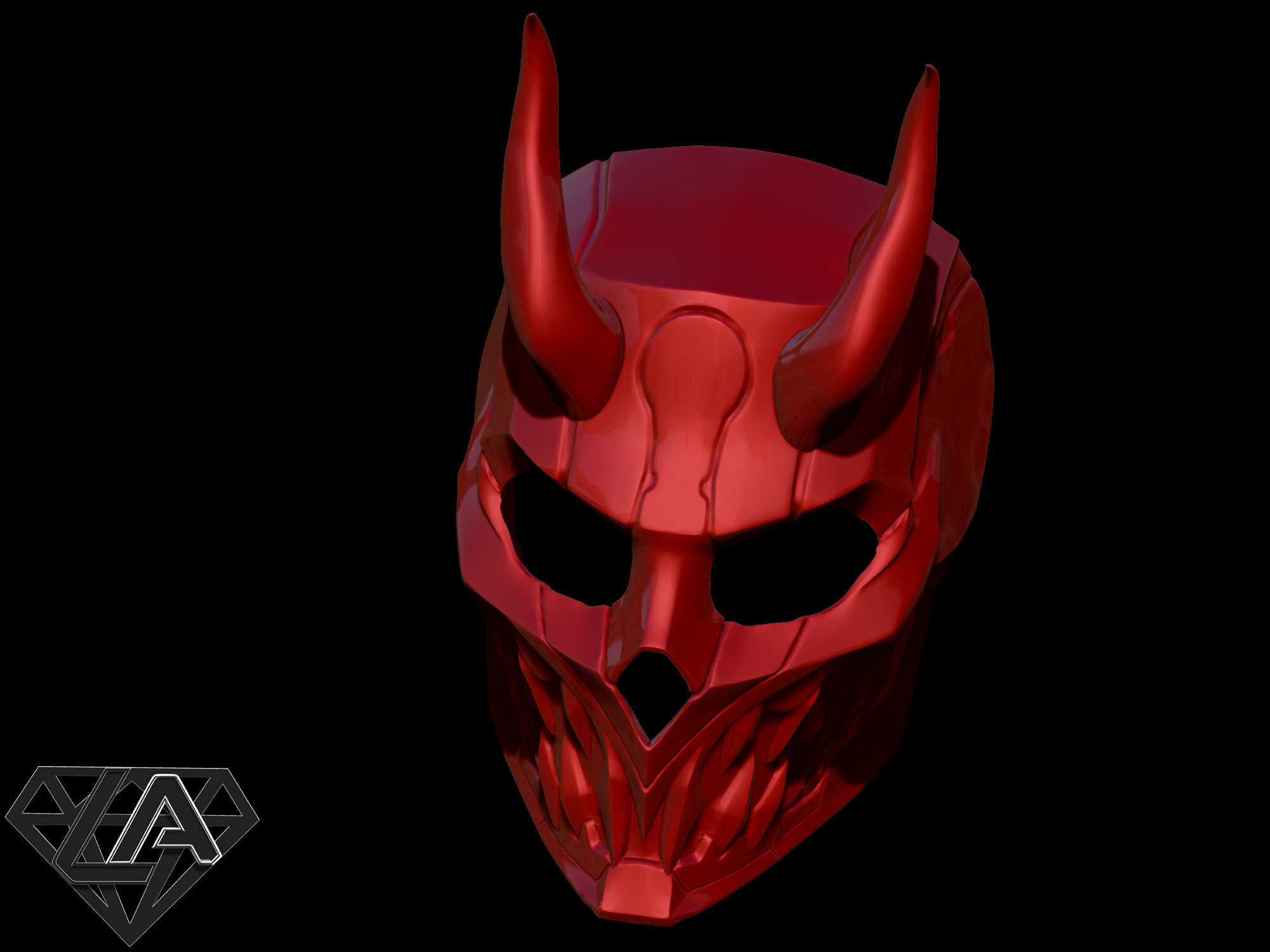 Cyberdemon mask  3D print model_11