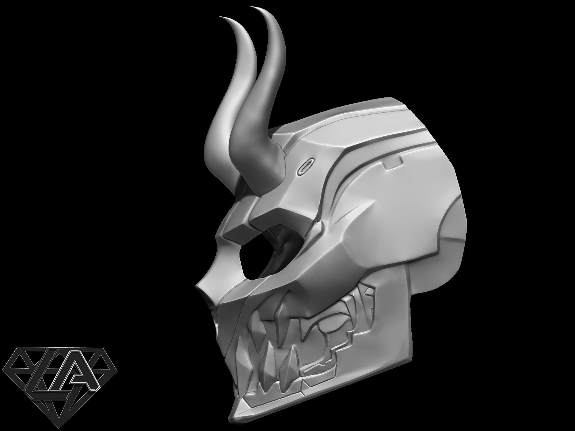 Cyberdemon mask  3D print model_8