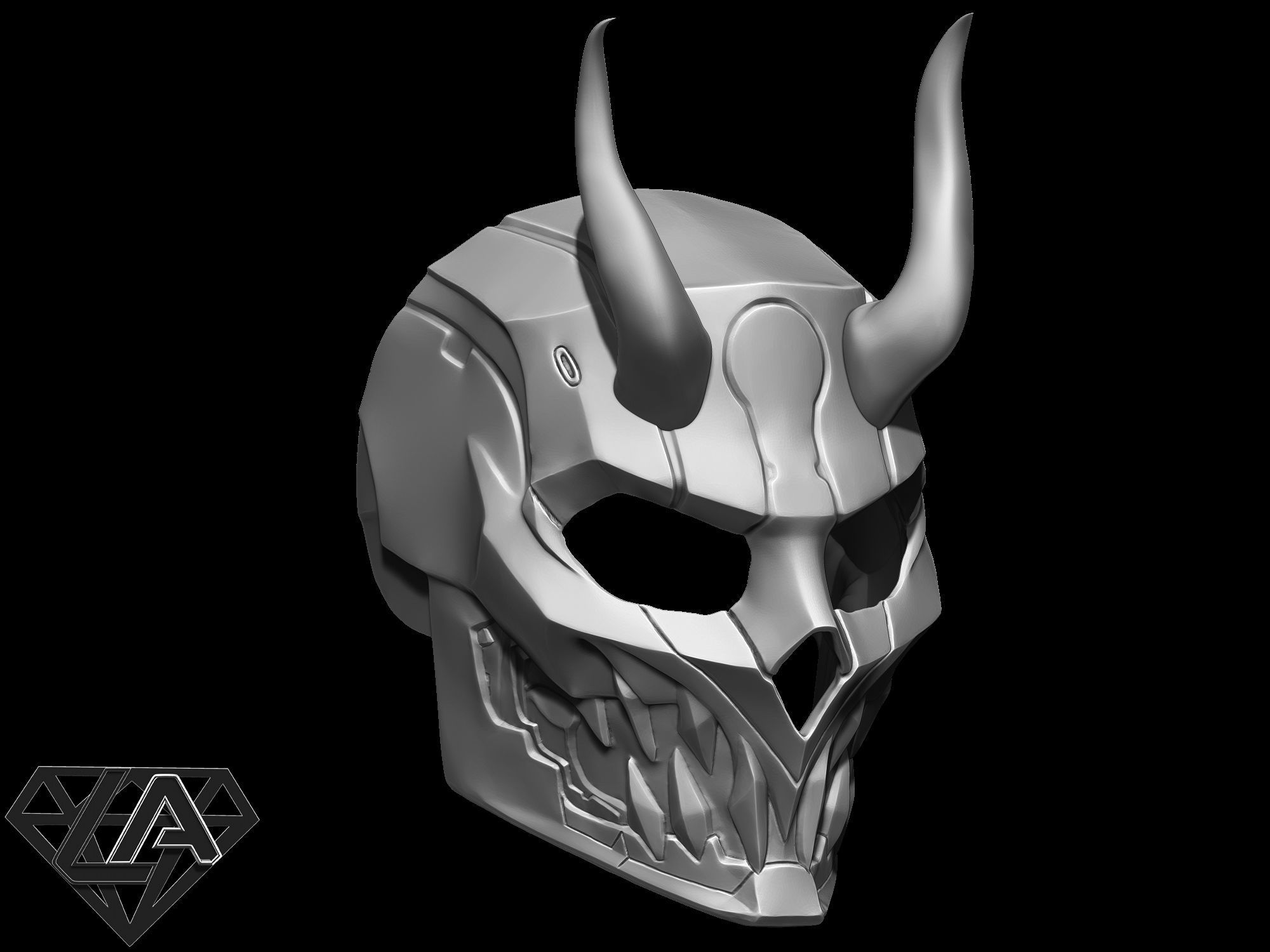 Cyberdemon mask  3D print model_4