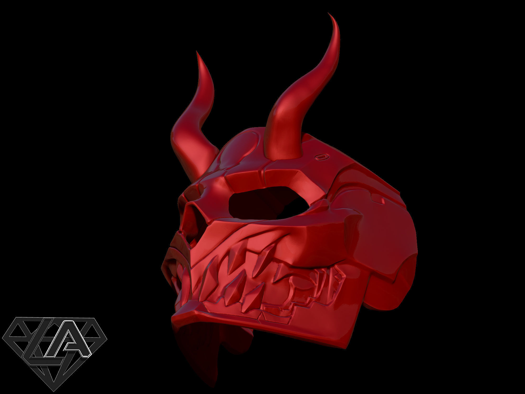 Cyberdemon mask  3D print model_3