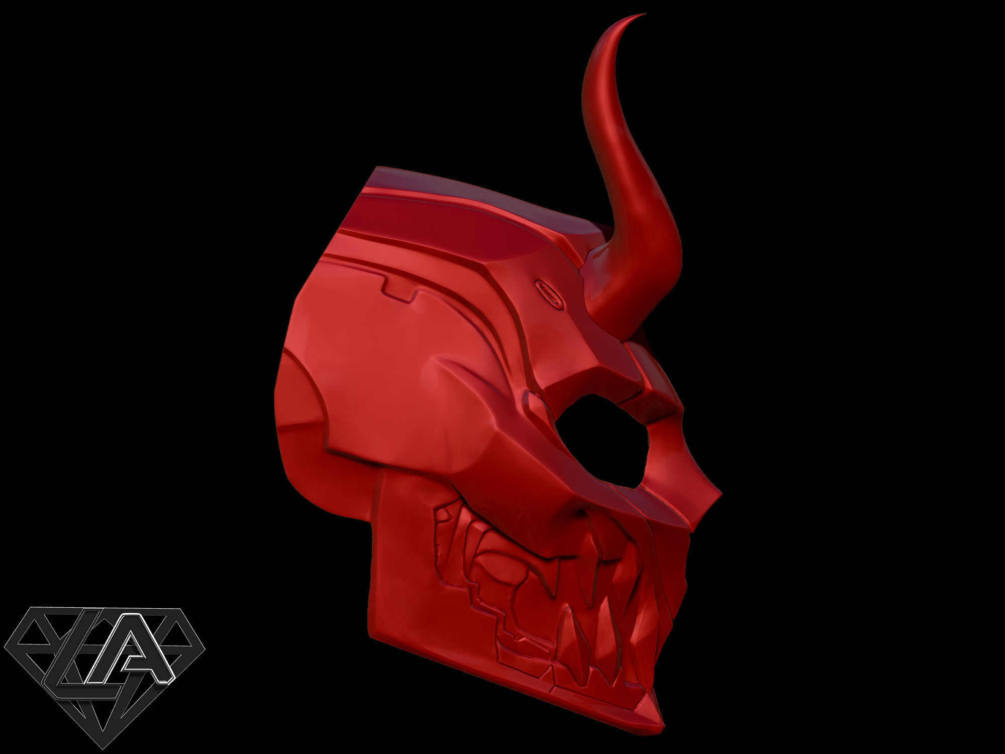 Cyberdemon mask  3D print model_7