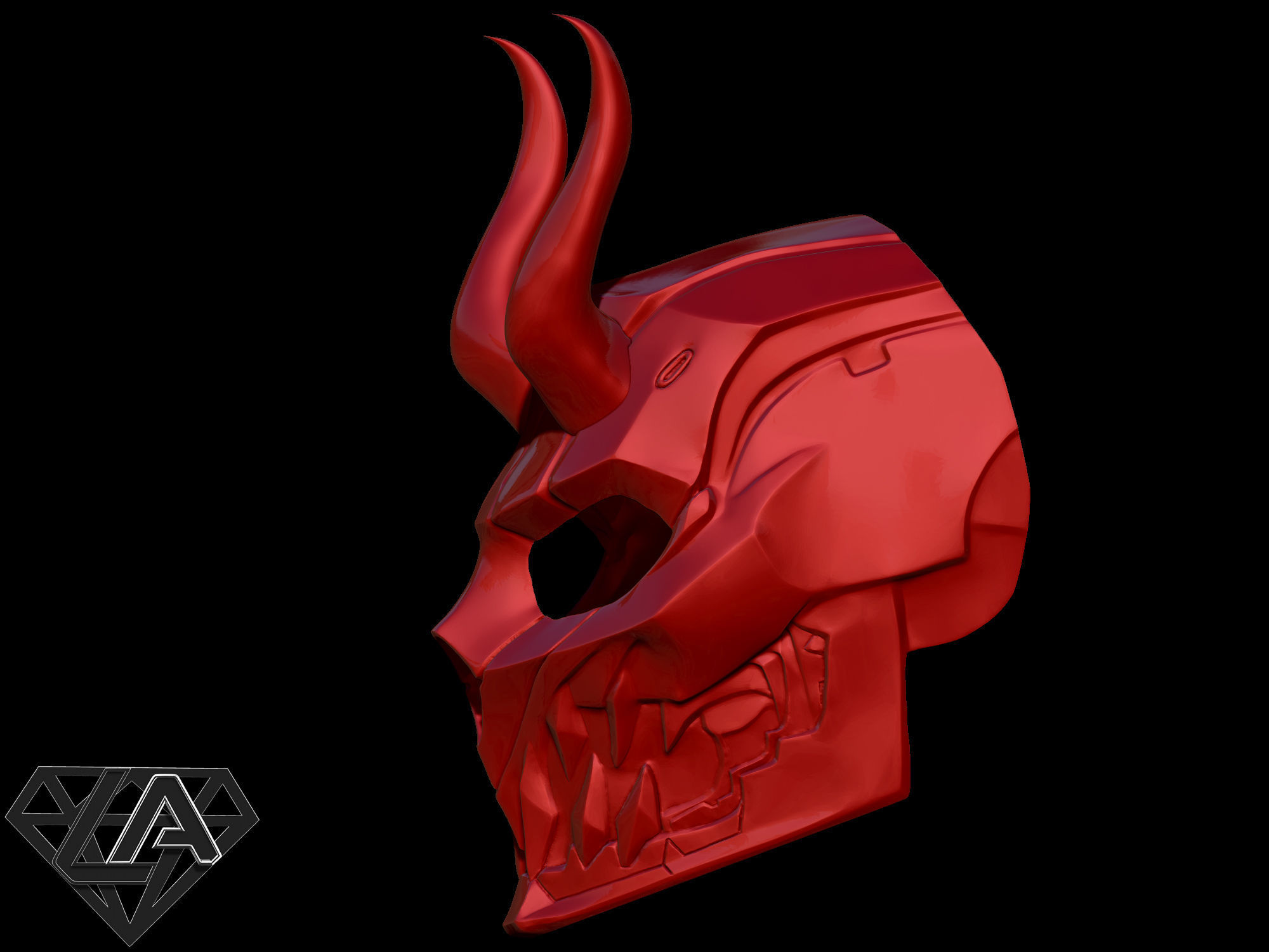 Cyberdemon mask  3D print model_9