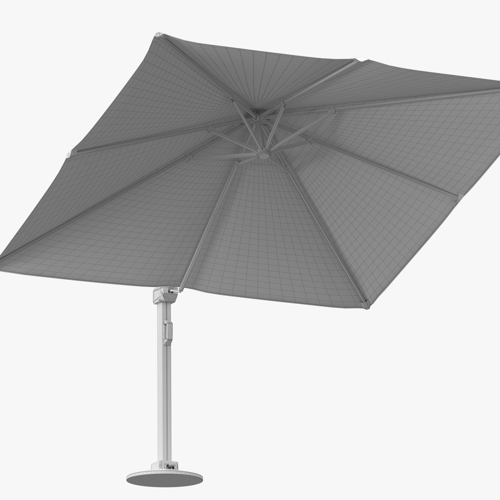 Parasols Icon Outdoor Umbrella 3D model_13