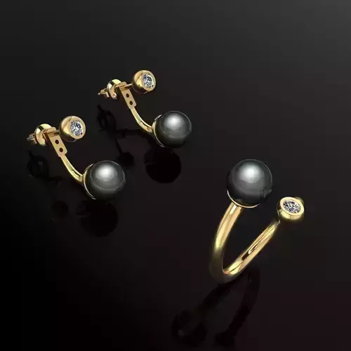 Ring and Earrings 79 3D print model