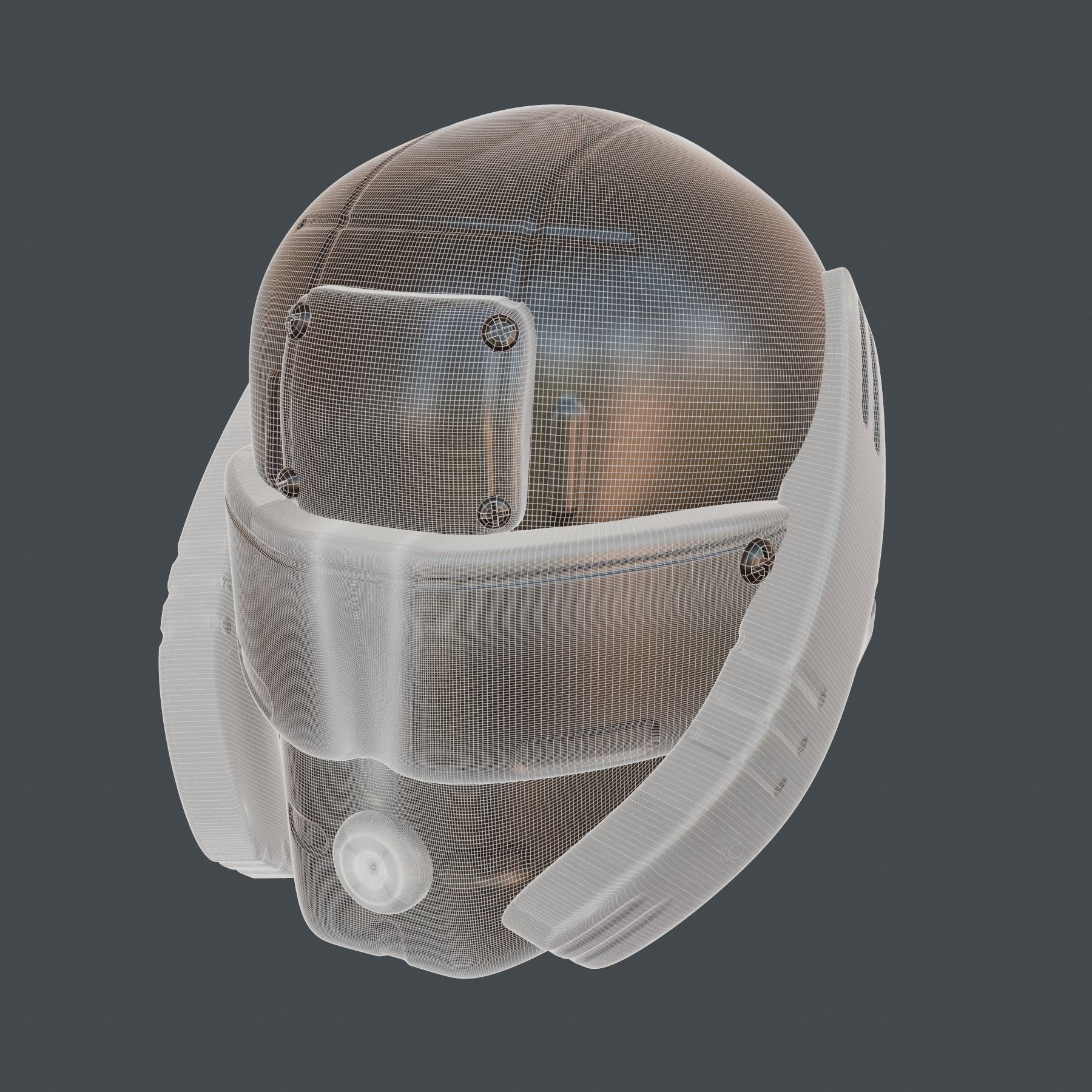 helmet high poly sculpt 3d printable 3D model 3D model_7