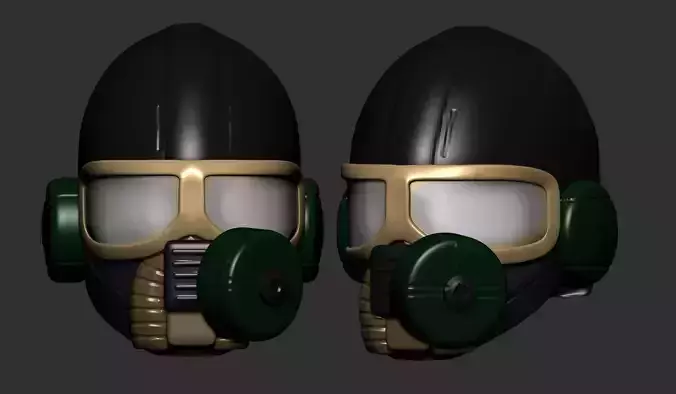 helmet high poly sculpt 3d printable 3D model