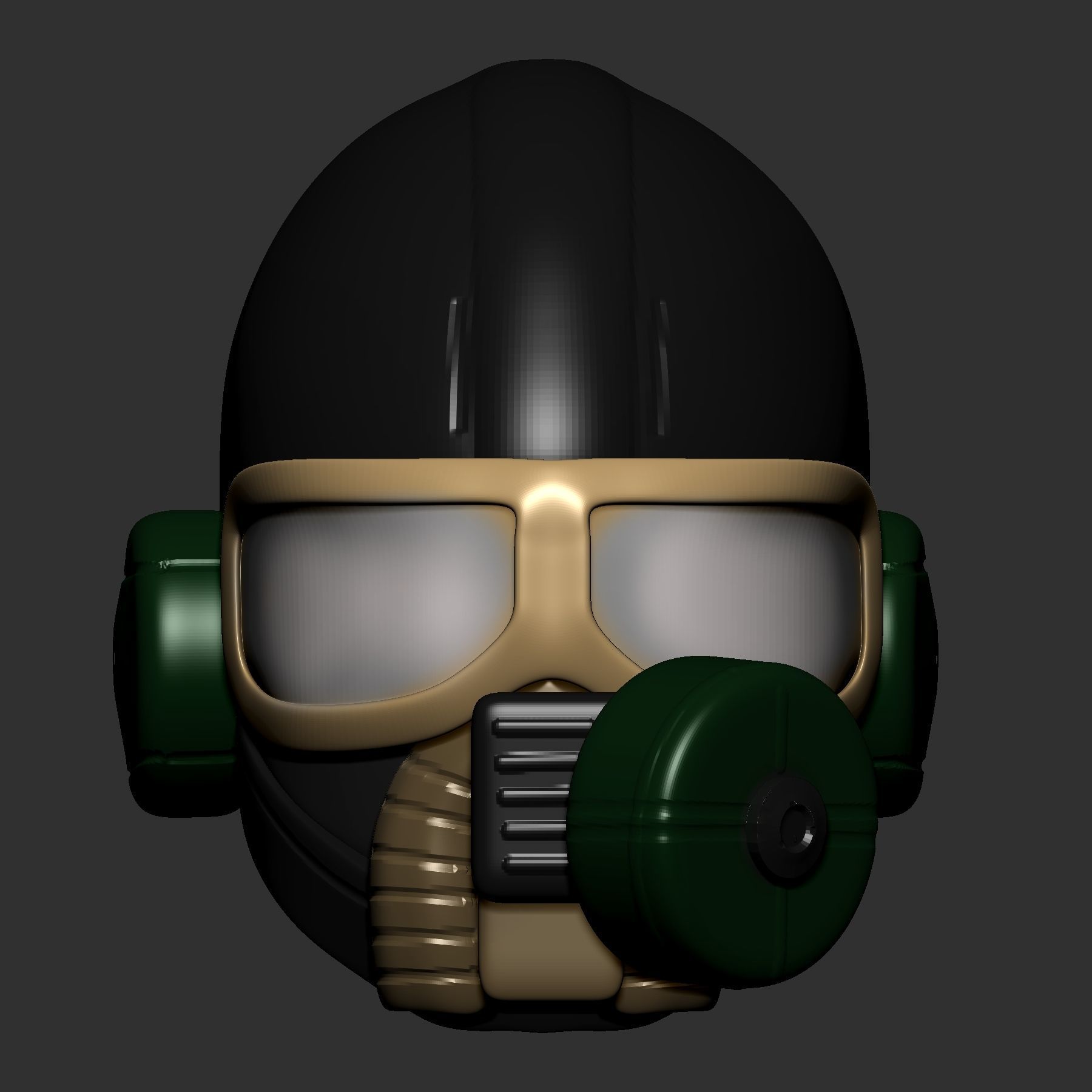 helmet high poly sculpt 3d printable 3D model 3D model_1