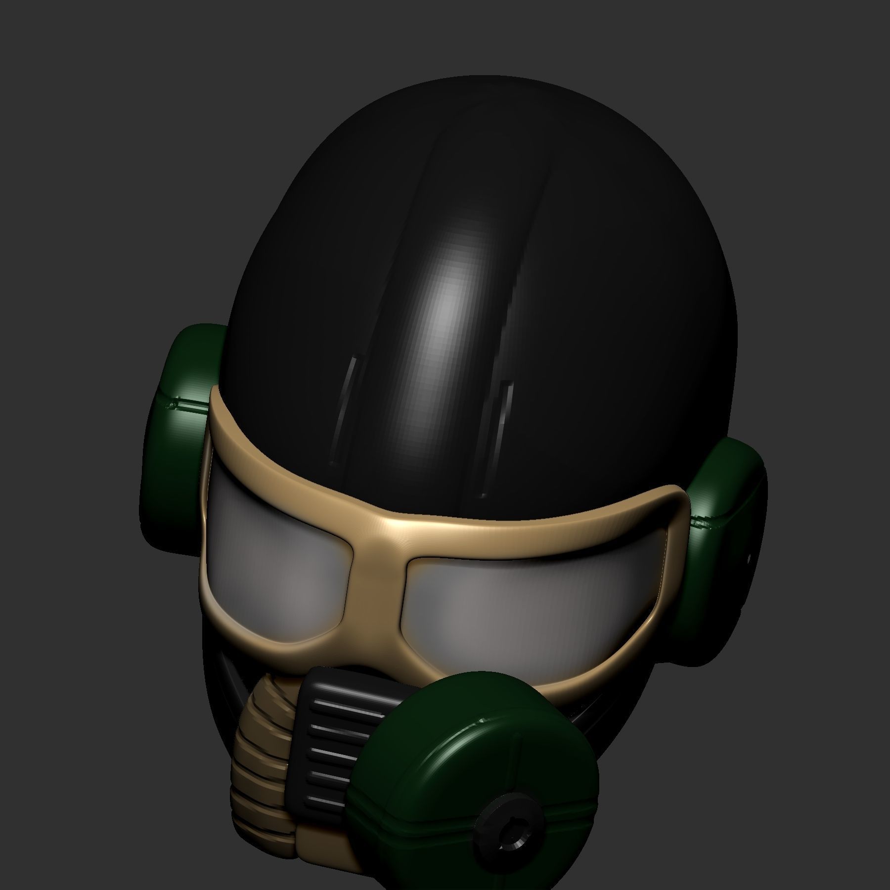helmet high poly sculpt 3d printable 3D model 3D model_7