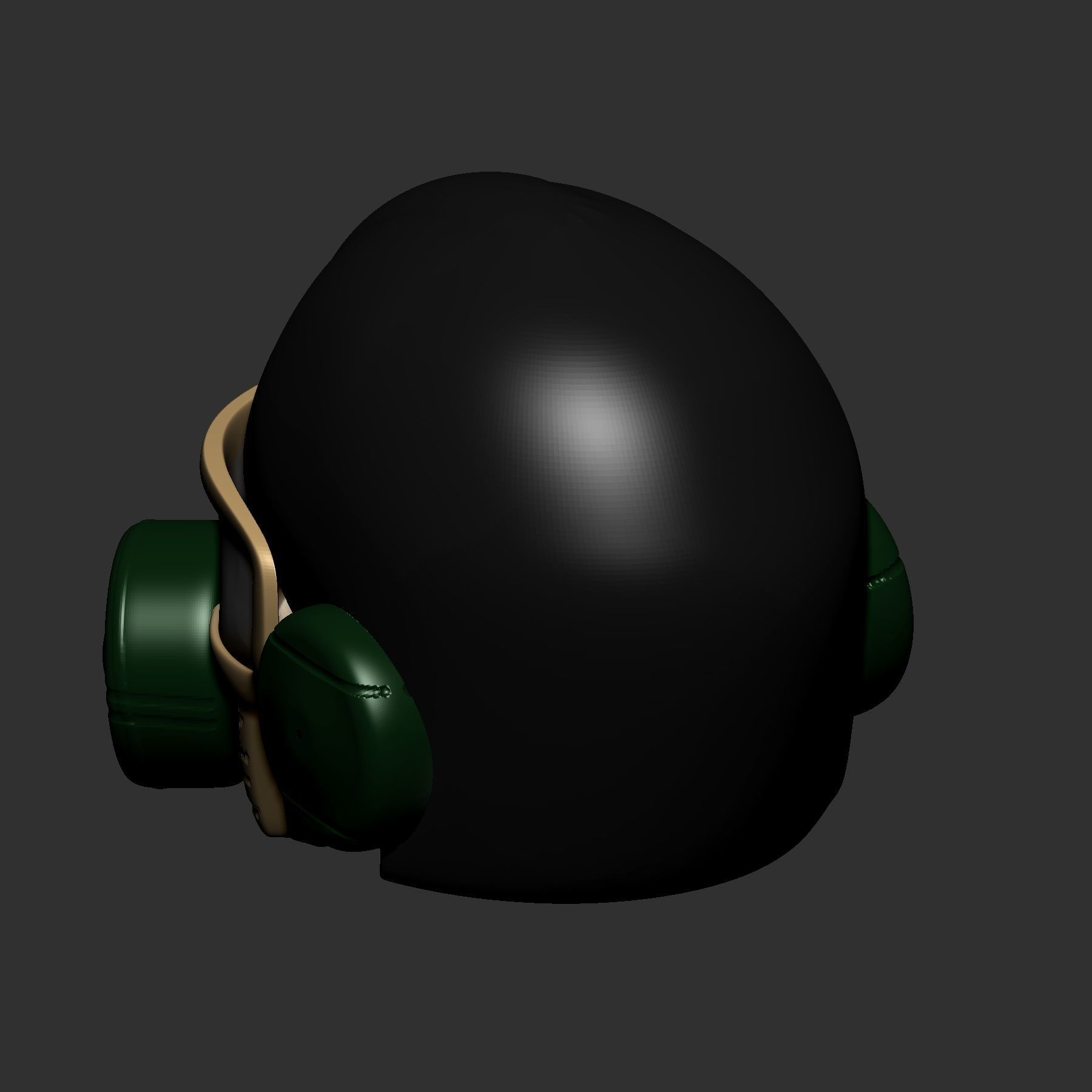 helmet high poly sculpt 3d printable 3D model 3D model_6