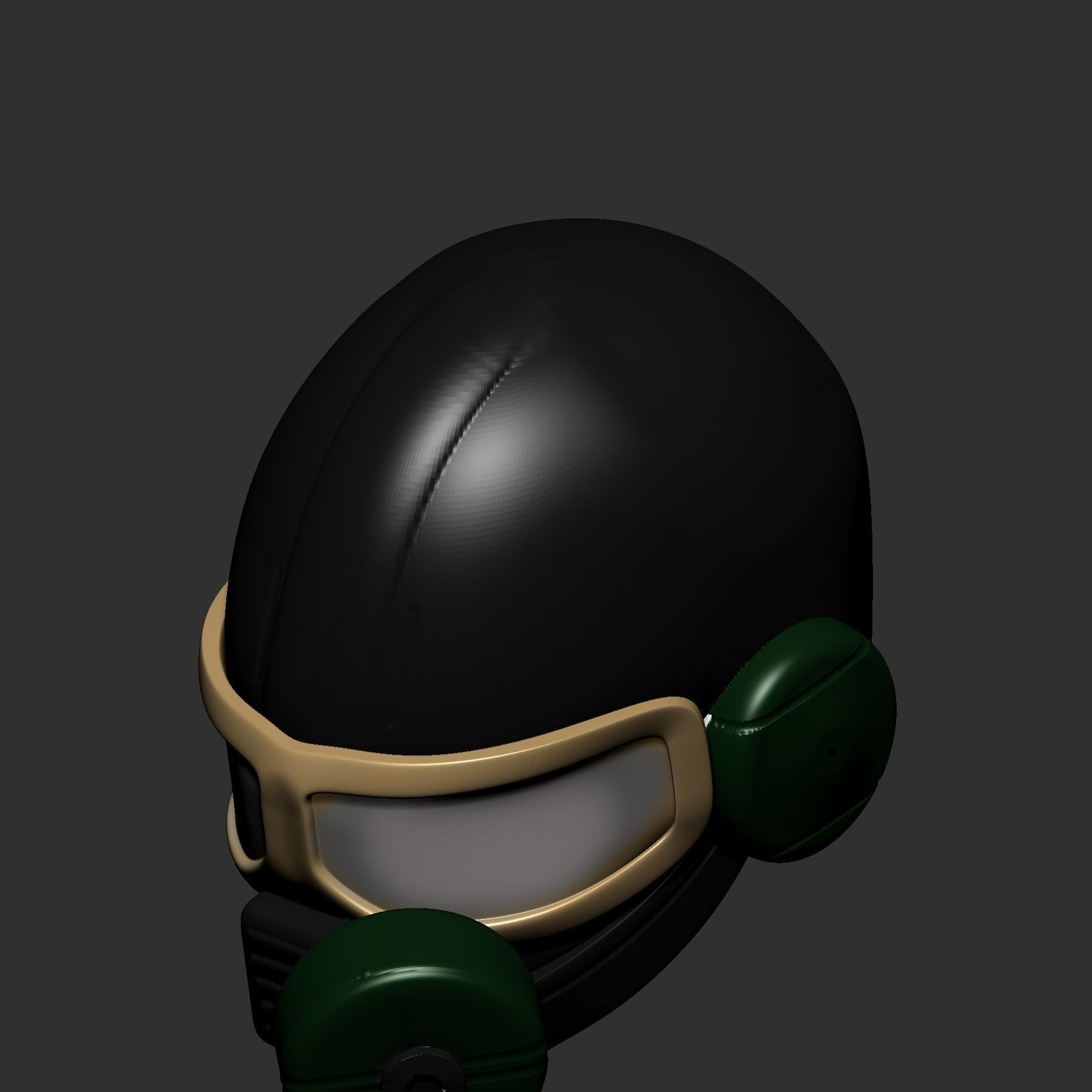 helmet high poly sculpt 3d printable 3D model 3D model_5