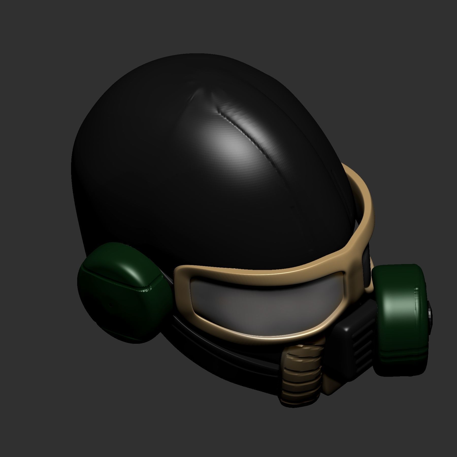 helmet high poly sculpt 3d printable 3D model 3D model_4
