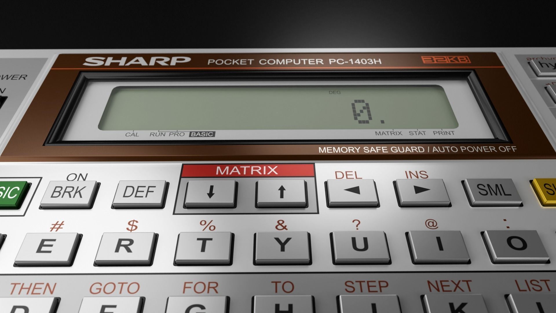 Pocket computer Sharp PC-1403H 3D model_2