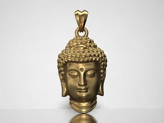 Buddha head pendant 3D print model