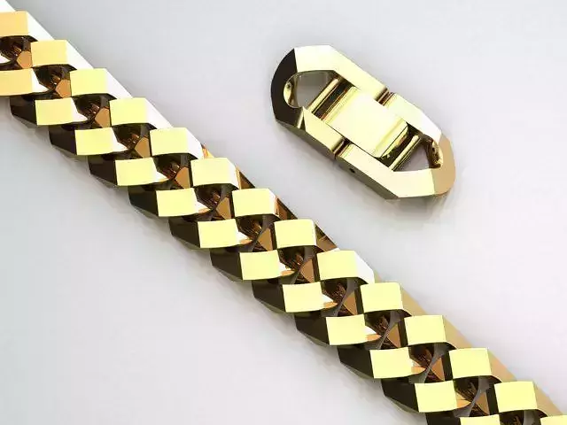 13 MM CUBAN CHAIN LINK FOR BRACELETS OR NECKLACE 3D print model