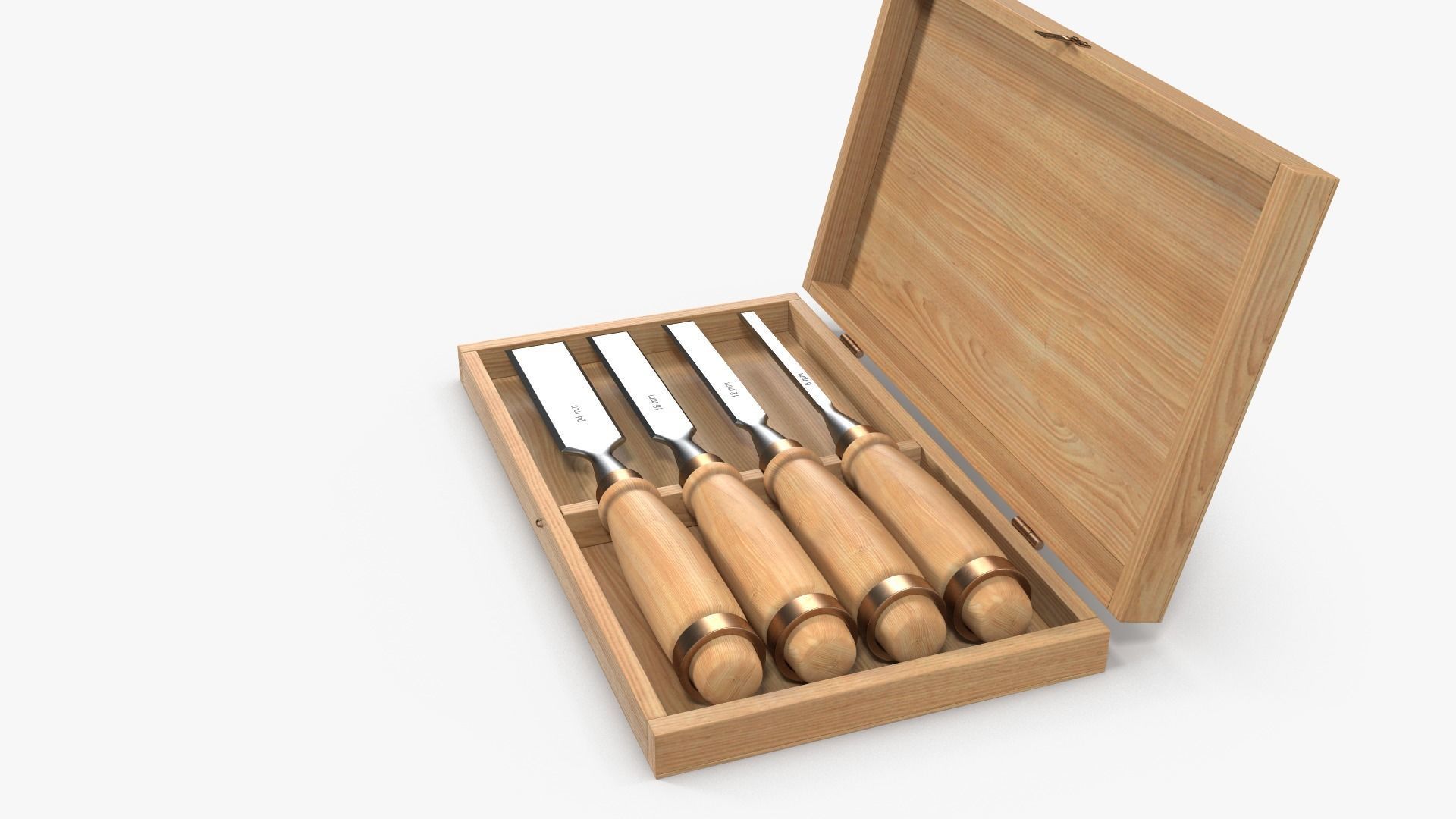 Straight chisels 3D model_4