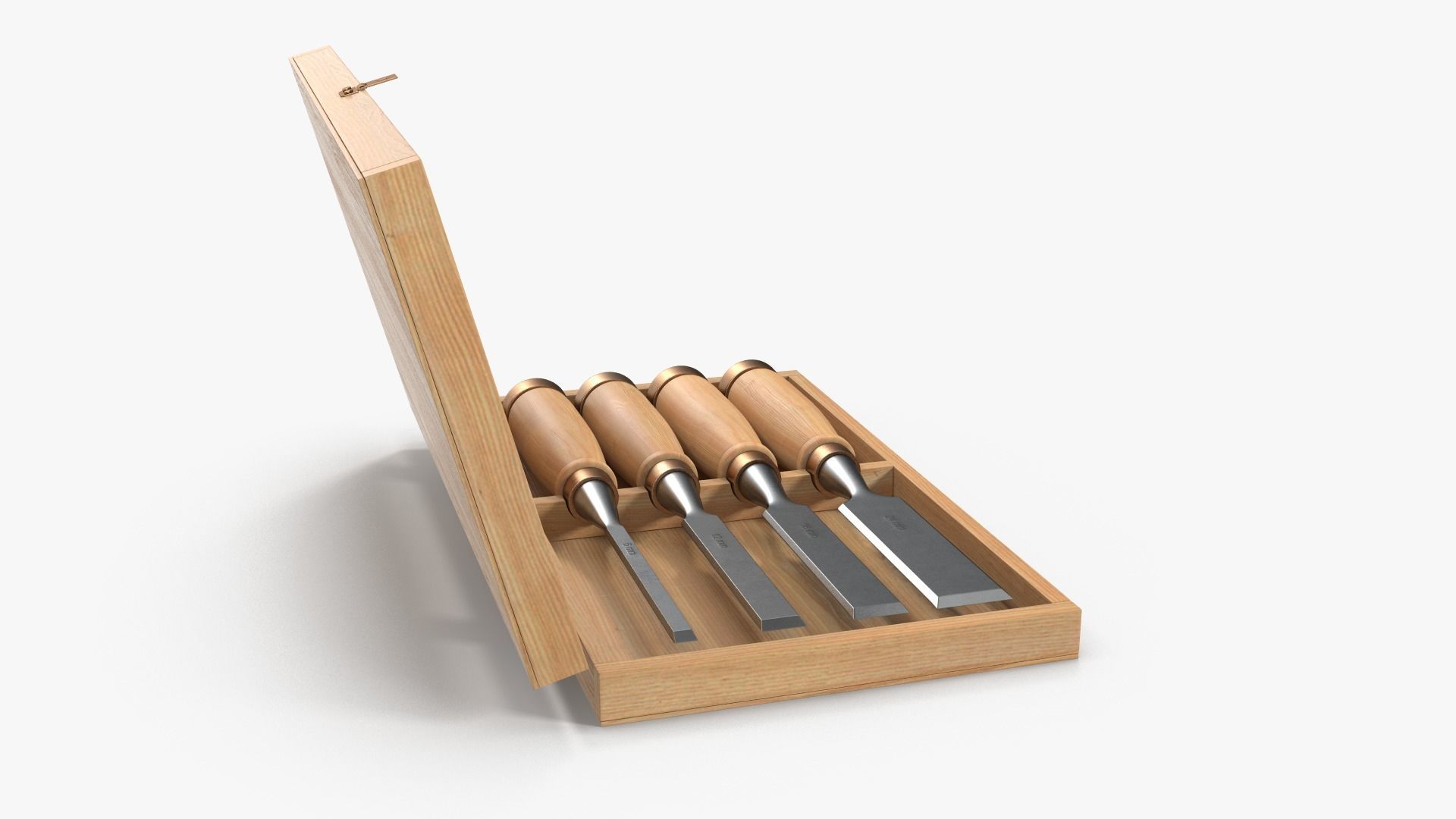 Straight chisels 3D model_3