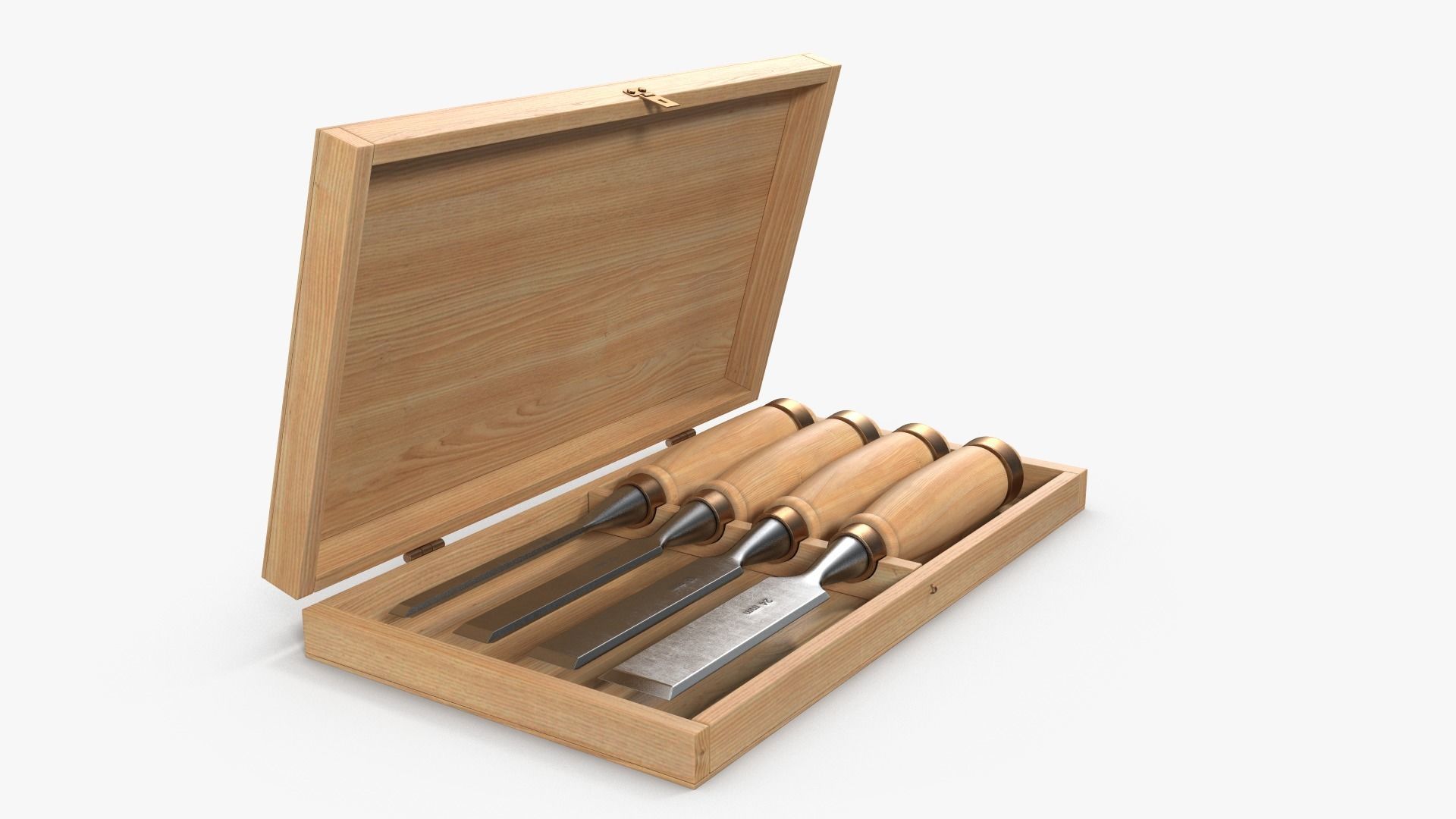 Straight chisels 3D model_6