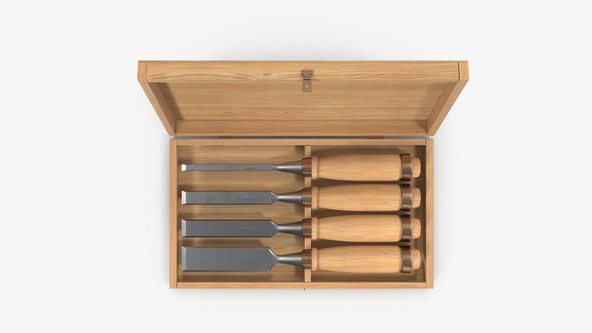 Straight chisels 3D model_2