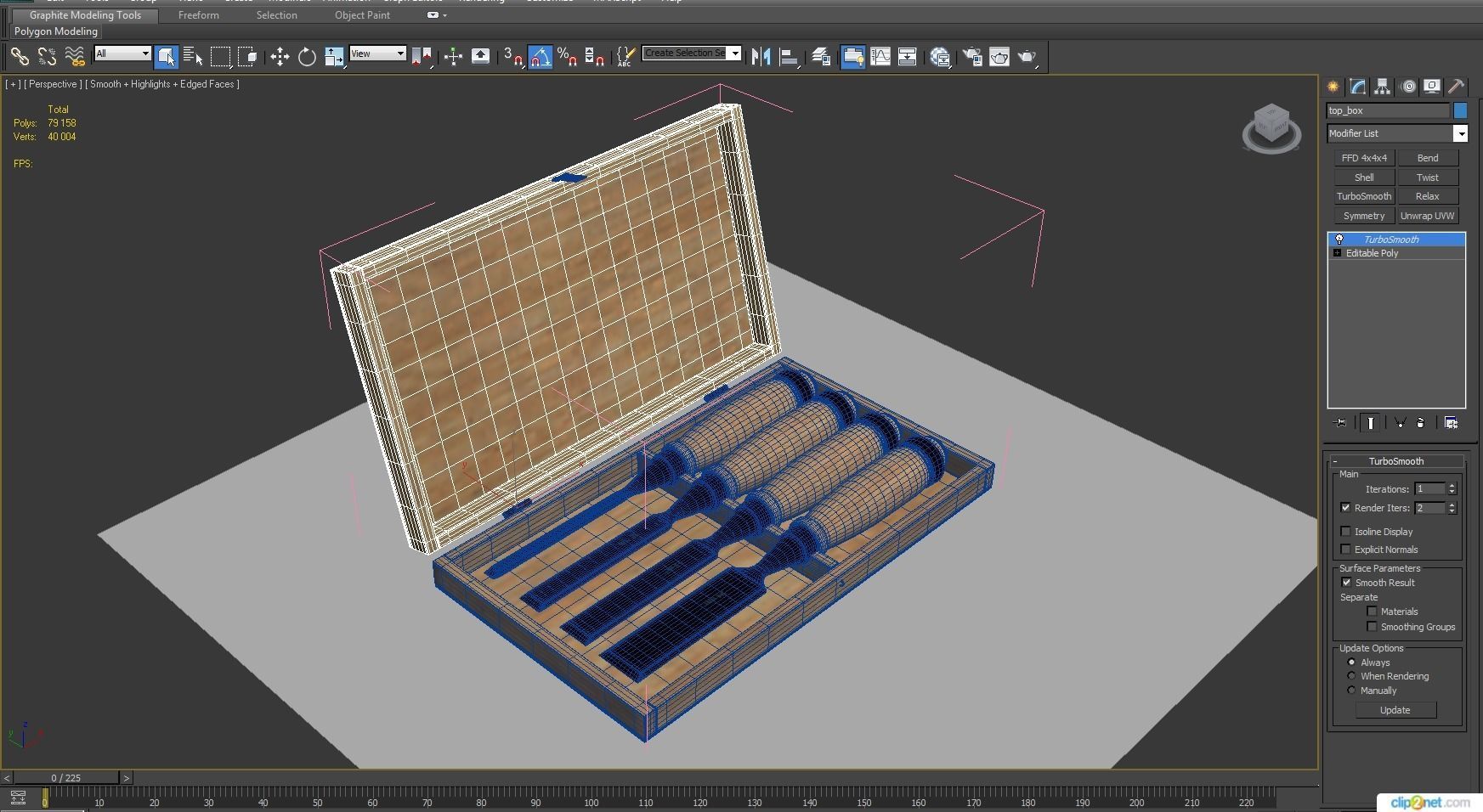 Straight chisels 3D model_17