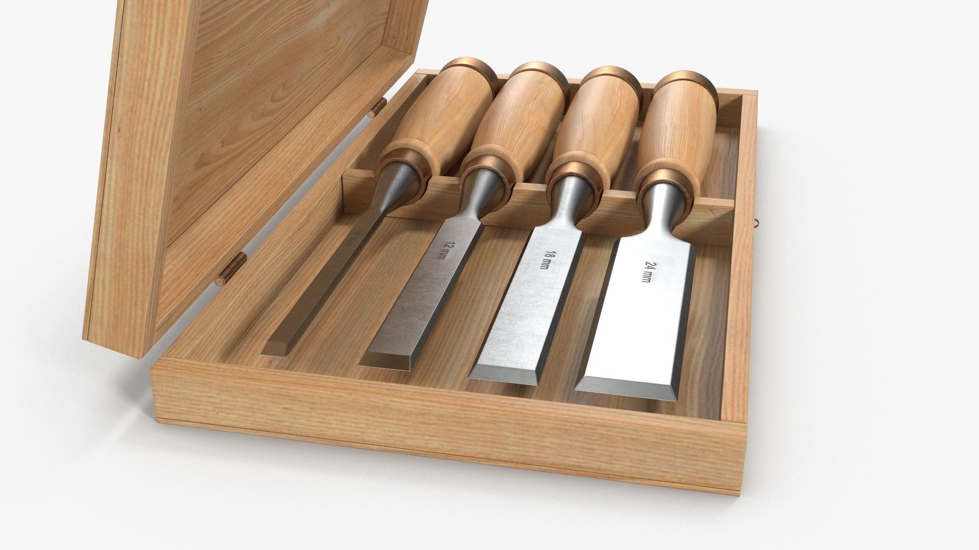 Straight chisels 3D model_5