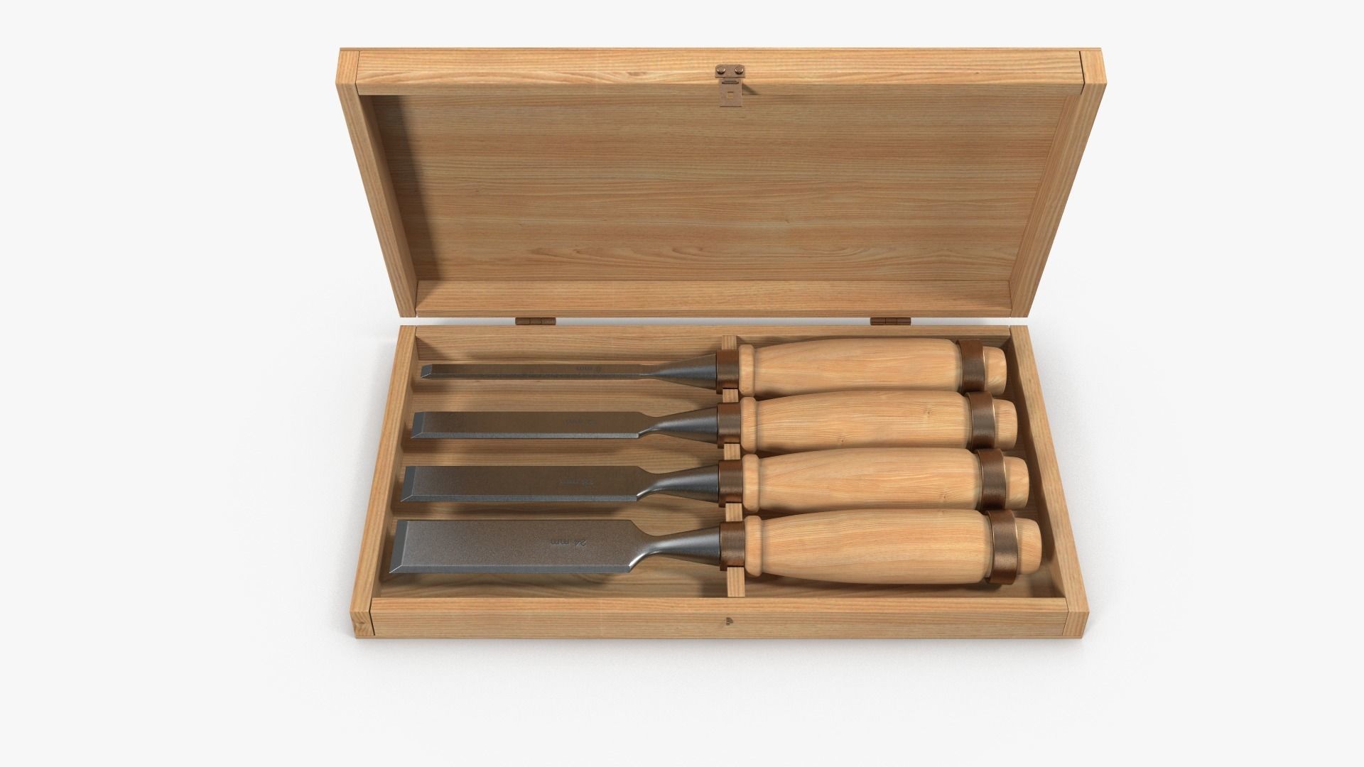 Straight chisels 3D model_7