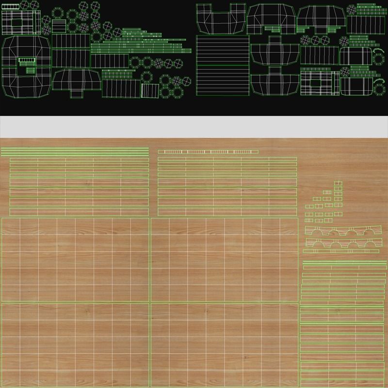 Straight chisels 3D model_18