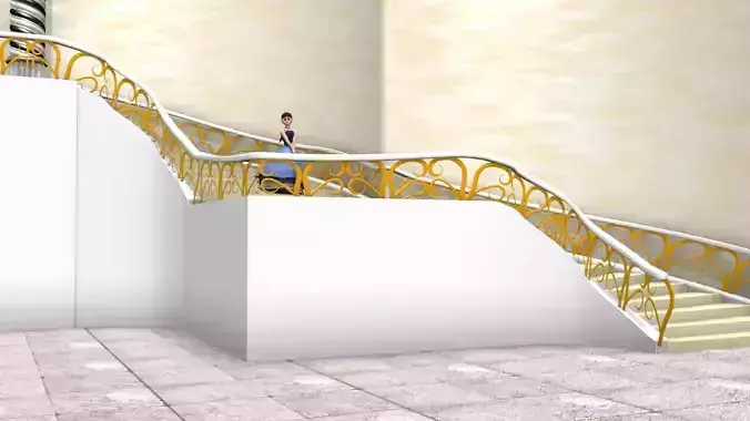 Grand or royal or fancy staircase