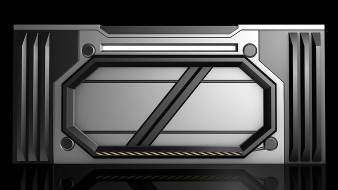 Sci Fi Door 3D model