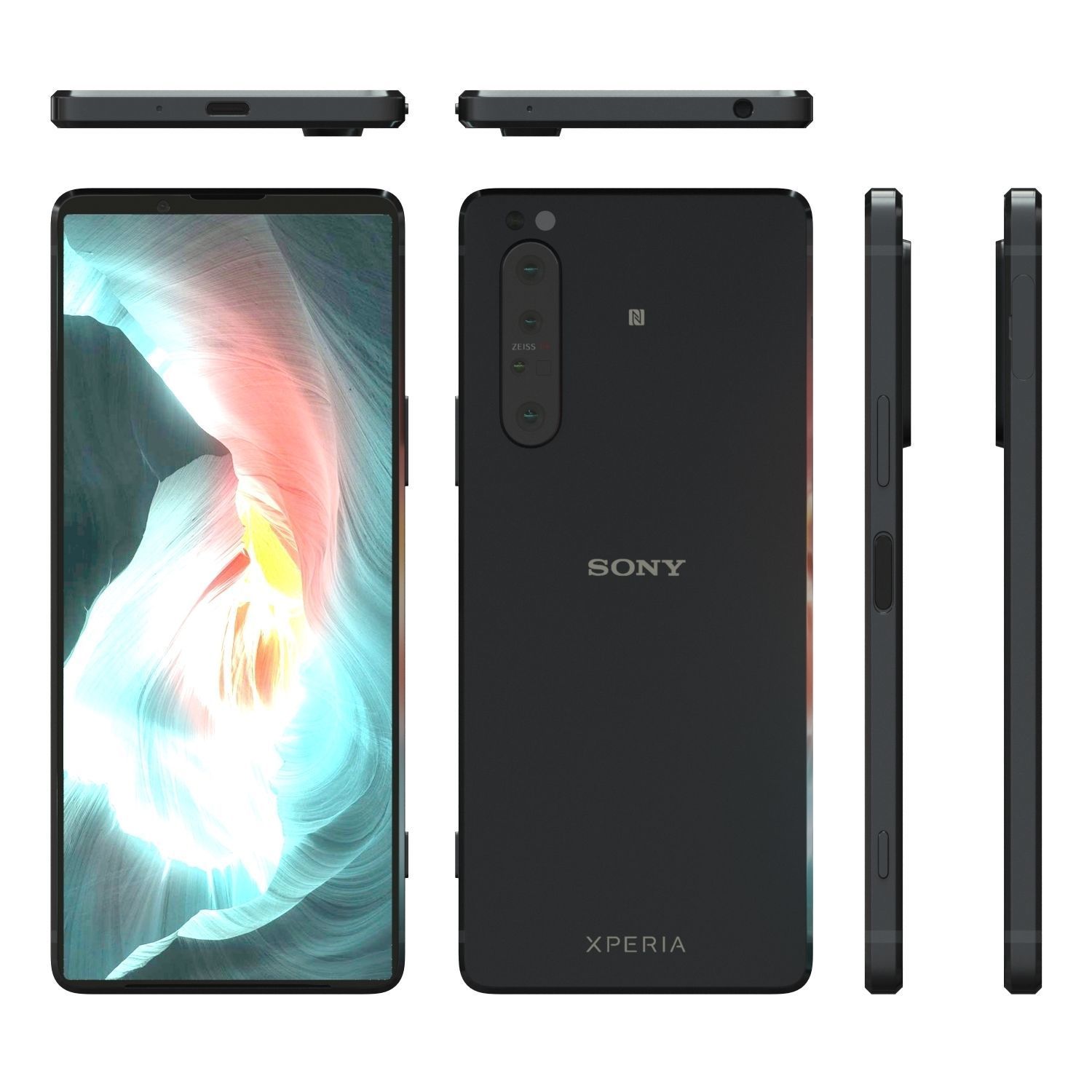 Sony Xperia 1 Mark II 3D model CGTrader