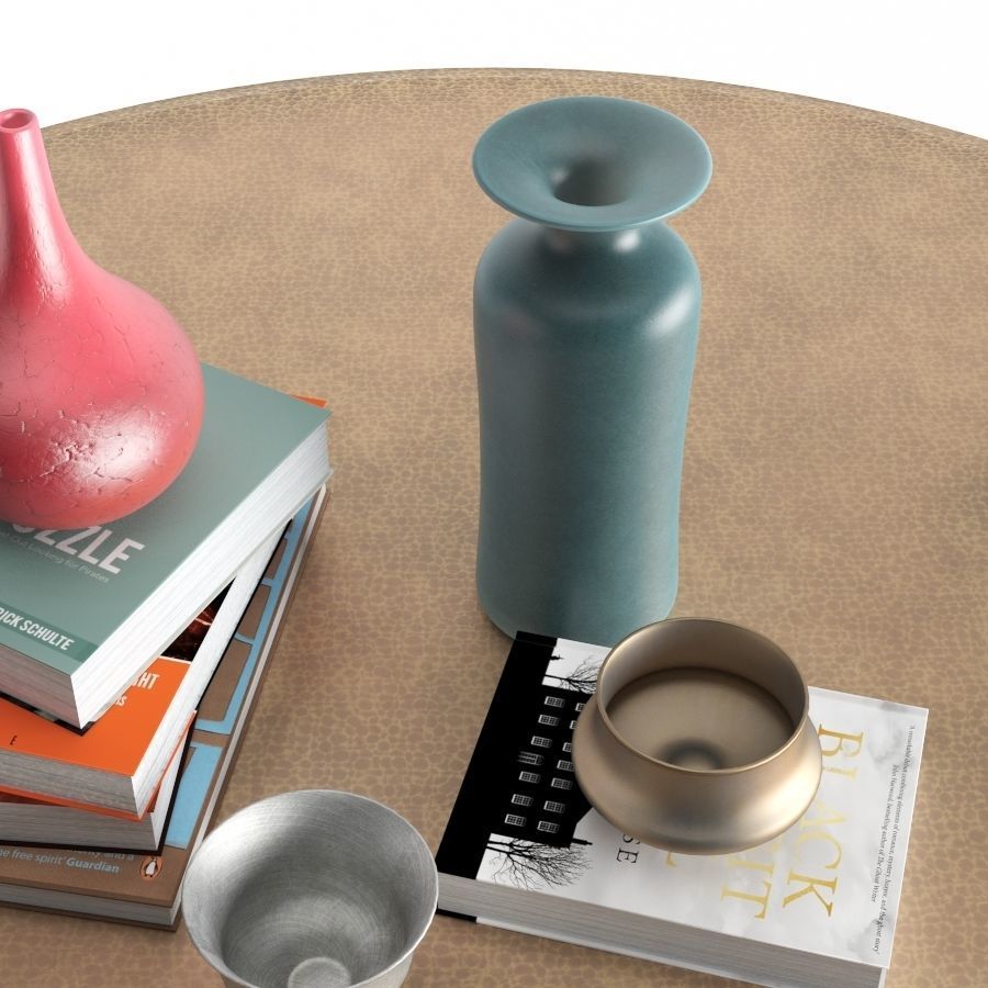 Goa Cocktail Table Antique Brass 3D model_7