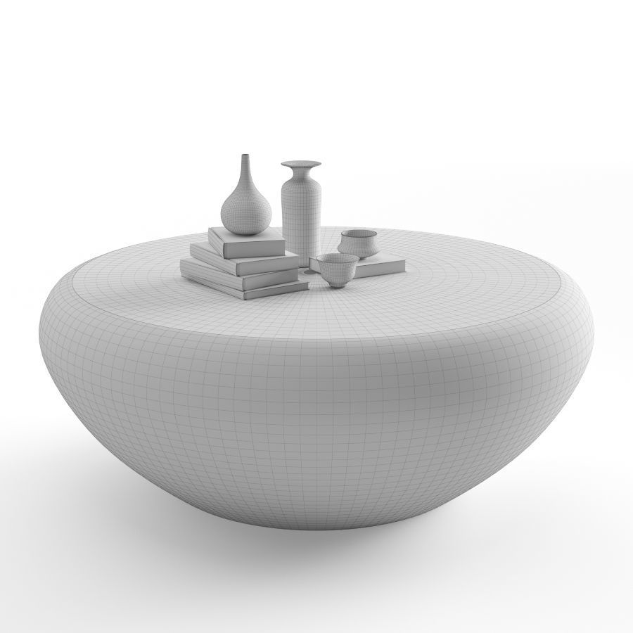 Goa Cocktail Table Antique Brass 3D model_10