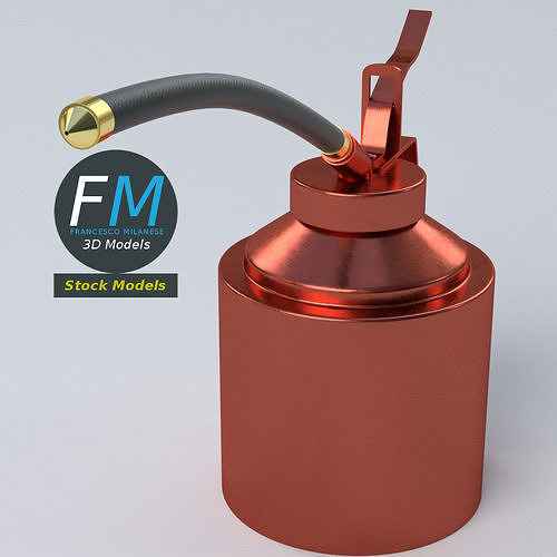 Oil can 3D model 5