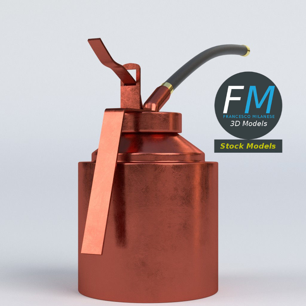 Oil can 3D model_4
