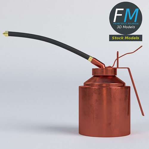 Oil can 3D model 3