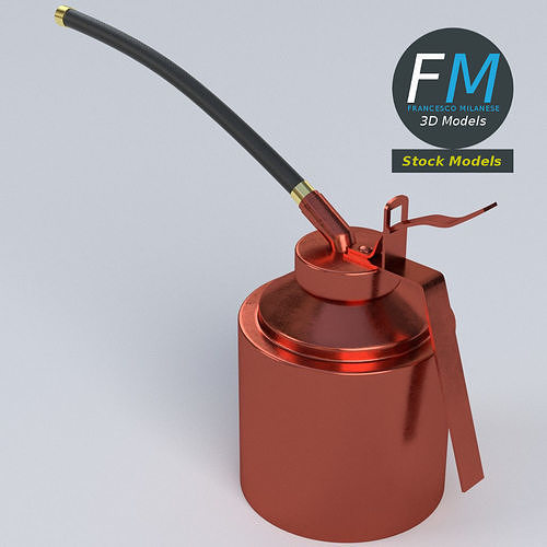 Oil can 3D model 2