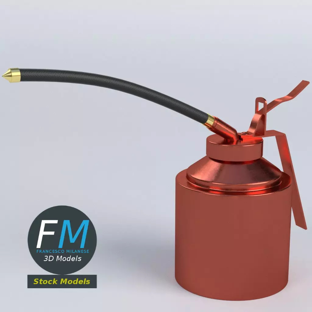 Oil can 3D model_0
