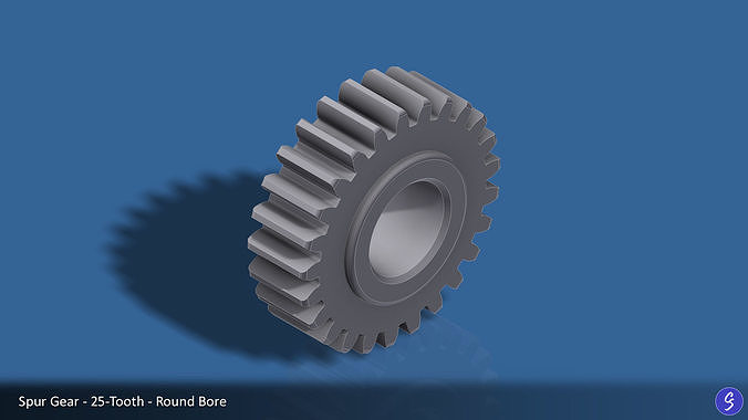25-Tooth Spur Gear 03 3D print model