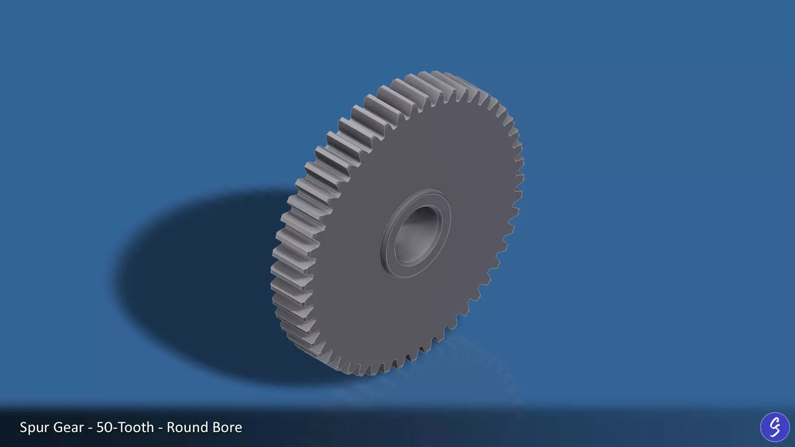 50-Tooth Spur Gear 03 3D print model